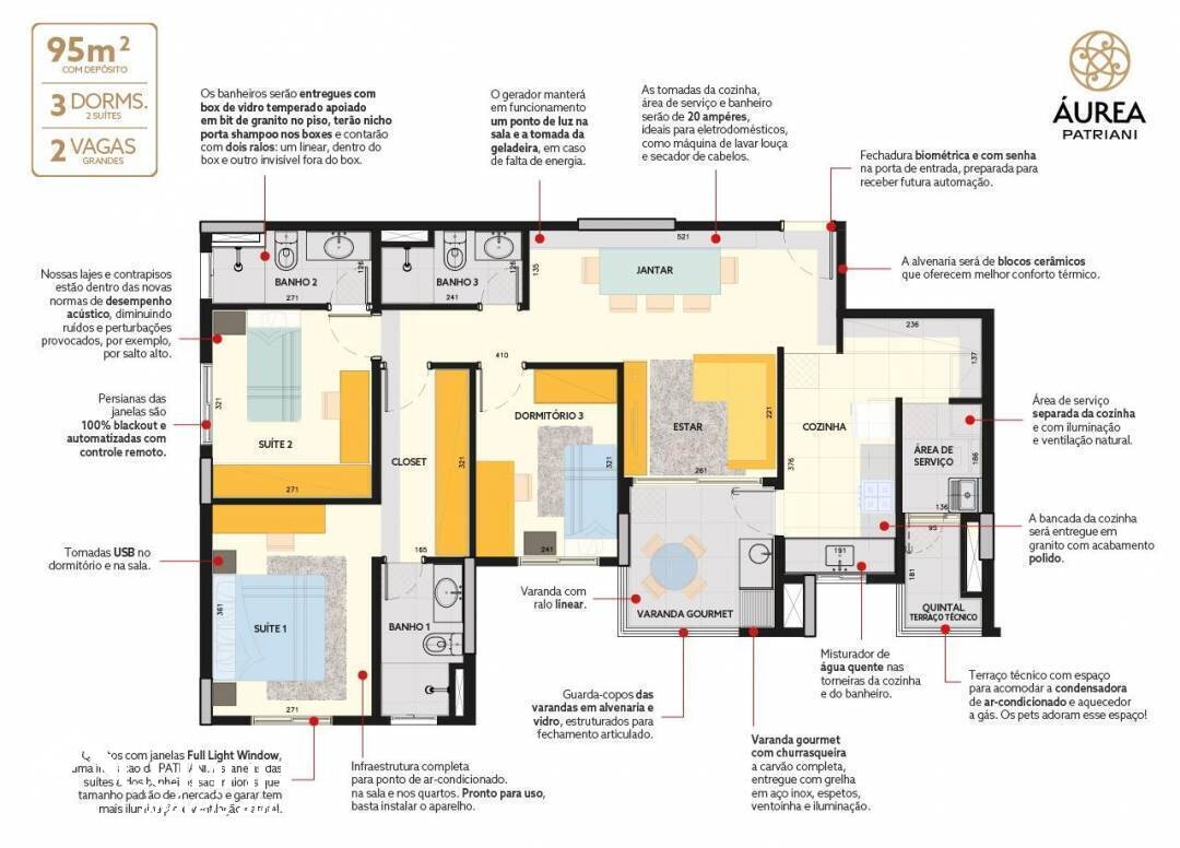 Apartamento à venda com 3 quartos, 93m² - Foto 4