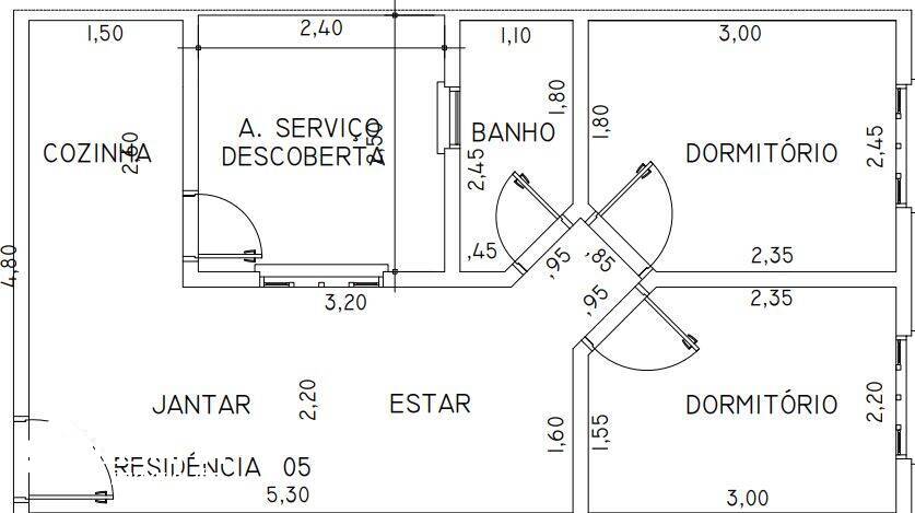 Apartamento à venda com 2 quartos, 46m² - Foto 1